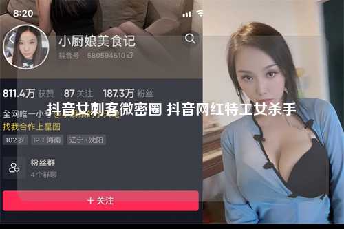 抖音女刺客微密圈 抖音网红特工女杀手