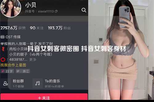 抖音女刺客微密圈 抖音女刺客身材